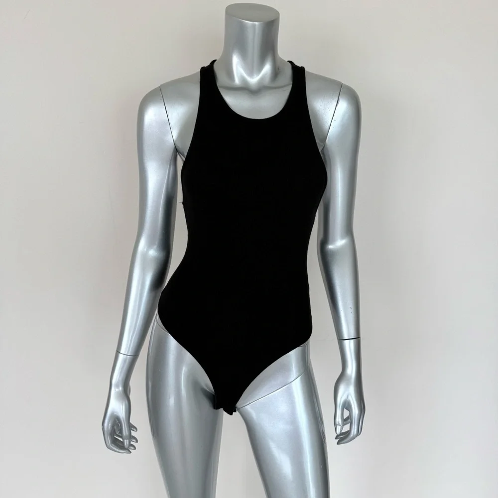Free People women black bodysuit size XS - Picture 1 of 6